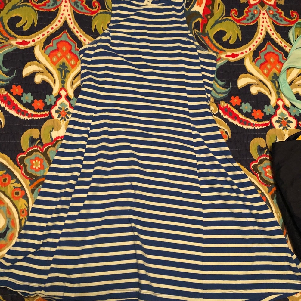 Blue & White Dress